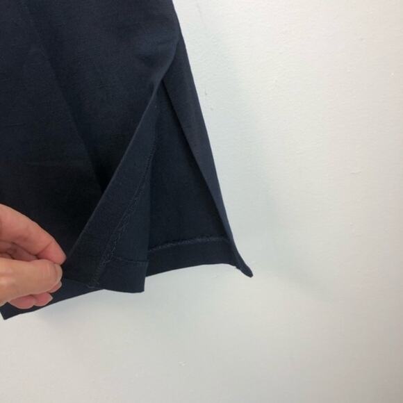 NWT FRAME Denim Navy Side Slit Crop Trouser Sz 6 - Picture 5 of 9